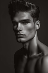 portrait of a male model