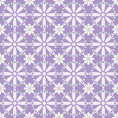 Geometric Floral Design Seamless Pattern