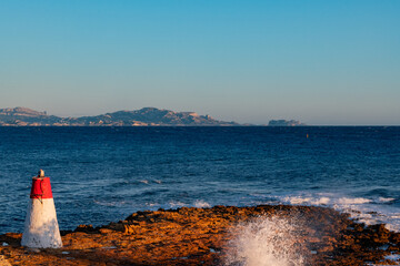 The lighthouse on the French riviera