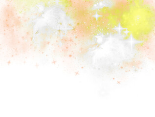 colourful nebula on transparent background clipart