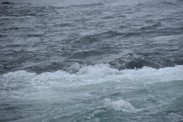 waves on the rocks-Taken in Kanas Lake National Geopark, Xinjiang, China.