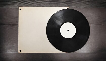 vintage vinyl lp retro gramophone record blank cover