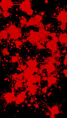 Cartoon Red Spooky Blood Splash Background