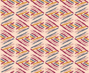 Boho Lines Triangles Seamless Design