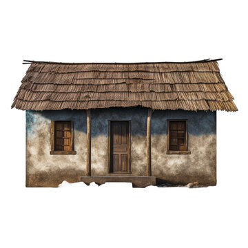 Yali house isolated on transparent background