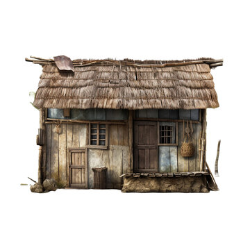 Yali house isolated on transparent background