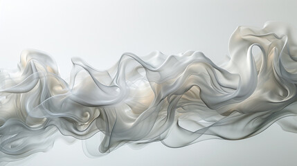 An abstract portrayal of smoke trails creating a sense of movement and fluidity. - obrazy, fototapety, plakaty