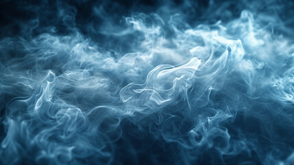 A captivating display of smoke tendrils creating a sense of depth and mystery. - obrazy, fototapety, plakaty