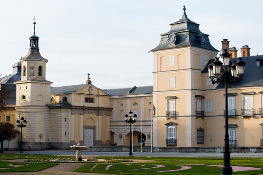 Beautiful Facade Of Royal Palace At El Pardo. Madrid, Spain; 2022 November 27th