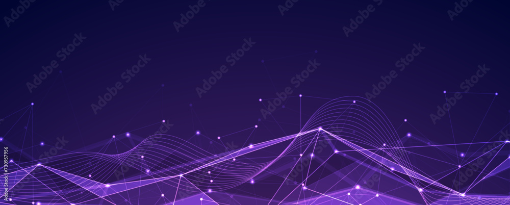 Aufkleber abstract vector background. futuristic technology style. elegant background for business tech presen