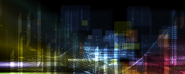 Obraz premium Abstract vector background. Futuristic technology style. Elegant background for business tech presentations.