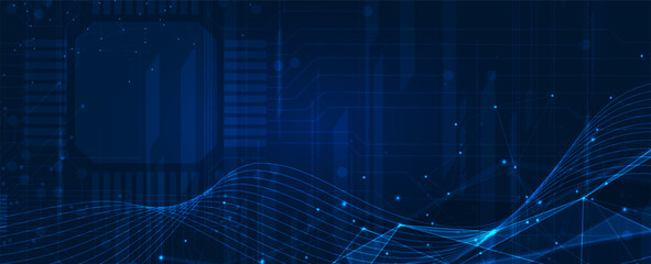 Abstract vector background. Futuristic technology style. Elegant background for business tech presentations.