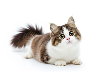 Obraz premium Munchkin cat isolated on white
