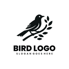 Fototapeta na wymiar bird logo silhouette logo design