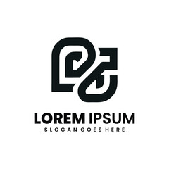 lorem ipsum line art logo design
