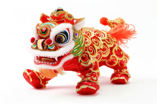 Mascottes mignonnes dragons tenant un parchemin de richesse de f&eacute;licitations au bas de l'image de nombreuses expressions faciales - Nouvel An chinois