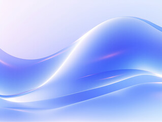 Blue and White Wavy Lines on Background