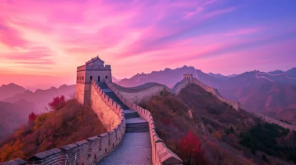 Poster Great wall of China.  © Vika art