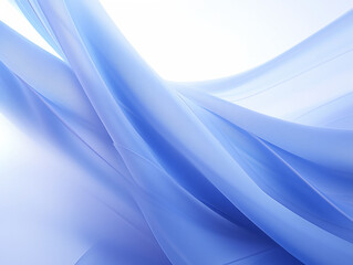 Blurry Image of Blue Fabric Blowing in the Wind