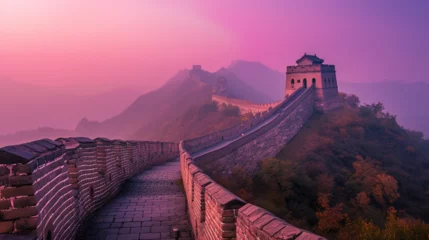 Poster Great wall of China.  © Vika art