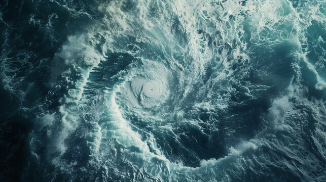 Ein Hurricane über dem Meer. © yaxir