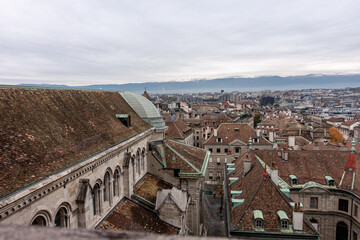 Obraz premium views over geneva switzaland 