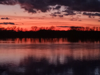 Obraz premium city center shot at night - close-up