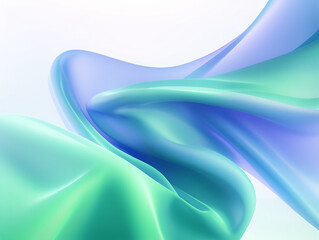 Close Up of Blue and Green Background