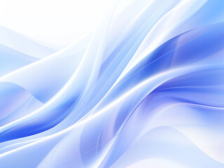 Fototapeta premium Blue and White Wavy Lines on Background, Simple and Informative Image