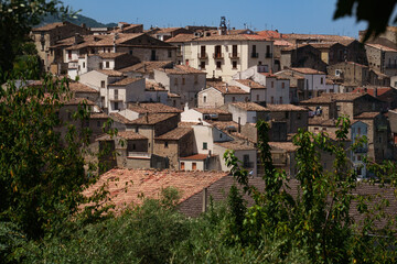 Fototapeta na wymiar Gambatesa, old village in Molise, Italy