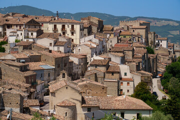 Obraz premium Gambatesa, old village in Molise, Italy