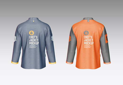 Men's Chef's Jacket Mockup