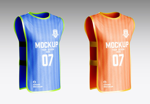Training Soccer Vest Mockup