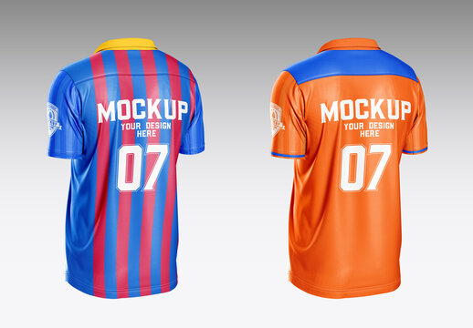 Soccer Men’s Sports T-shirt Mockup