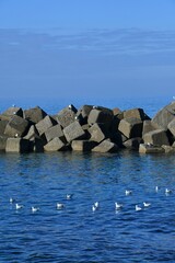 The sea of Santa Maria di Castellabate in Campania, Italy.