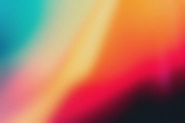 Retro grainy gradient banner background, grain texture, glowing light, blurred colors, poster backdrop design
