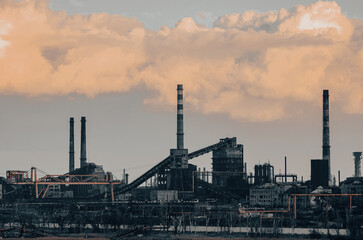 Azovstal plant destroyed during the war in Mariupol Ukraine