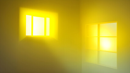 yellow window