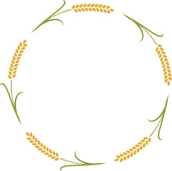 Obraz premium 稲のフレーム