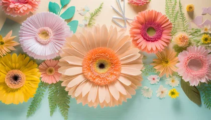 Küchenrückwand glas motiv colorful gerber flowers © Christina
