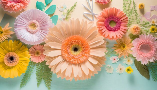 colorful gerber flowers