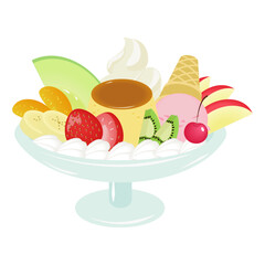 プリンアラモード