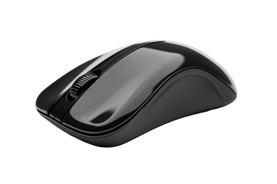 3D Rendering Computer Mouse on Transparent Background