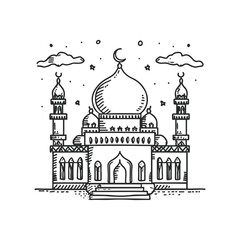 taj mahal vector illustration