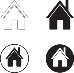 home or house icon set for your business site.