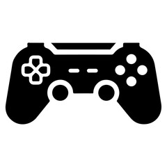 Game console icon symbol, flat illustration, white background