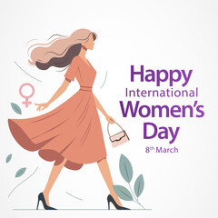 International Women's Day is celebrated  on the 8th of March annually around the world. It is a focal point in the movement for women's rights. Vector illustration design.