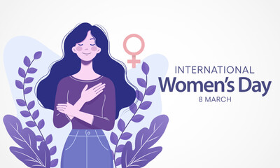 International Women's Day is celebrated  on the 8th of March annually around the world. It is a focal point in the movement for women's rights. Vector illustration design.