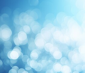 abstract light blue background with white bokeh lights. place for text.