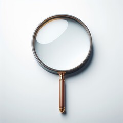 magnifying glass isolated on white background